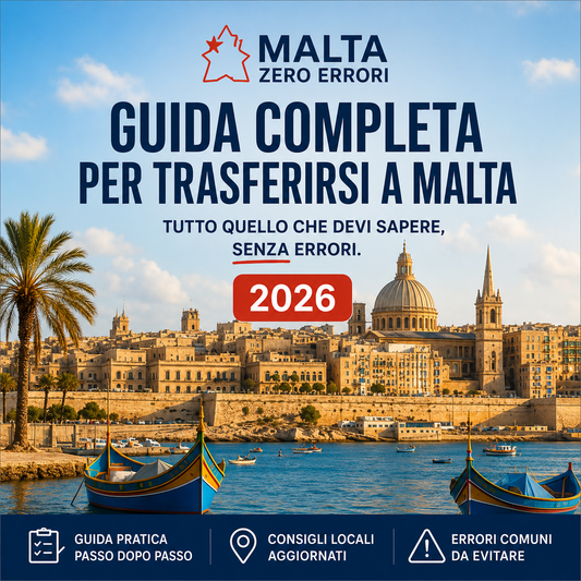 Guida Completa per Trasferirsi a Malta 2026